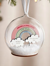 Next No Ordinary Gift Personalised Rainbow Baby First Christmas Bauble 10x10cm- Buy online at McGrocer