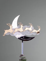 Next No Ordinary Gift Family Of Reindeer Personalised Christmas Tree Topper- Buy online at McGrocer