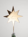 No Ordinary Gift mirror star tree topper 17.5cm, imported from the UK