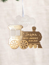 Next No Ordinary Gift Personalised Festive Train First Christmas Hanging Decoration 8 x 8 cm- Buy online at McGrocer