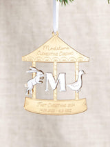 Next No Ordinary Gift Personalised Metallic Mirror Baby Details Carousel Christmas Decoration 8 x 10 cm- Buy online at McGrocer