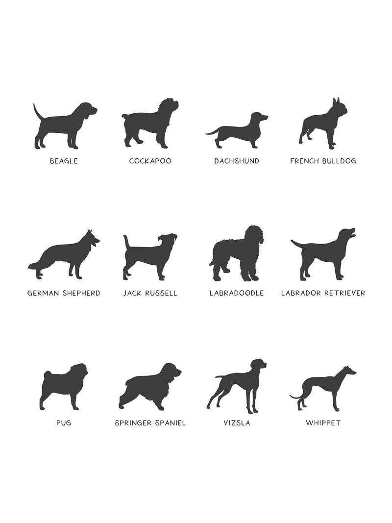 No Ordinary Gift personalised dog moon decoration 8cm - British product