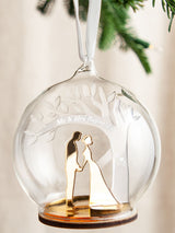 Next No Ordinary Gift Couples Silhouette Tree Personalised Christmas Bauble 10 x 10cm- Buy online at McGrocer