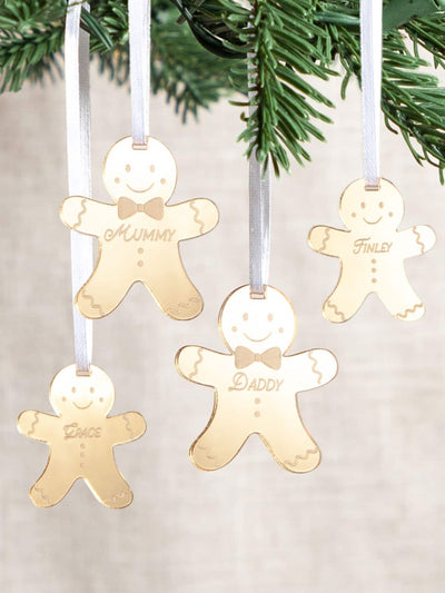 Next No Ordinary Gift Personalised Gingerbread Family Christmas Decoration Set- Buy online at McGrocer