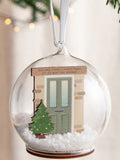 No Ordinary Gift personalised Christmas bauble layered front door 10x10cm - British product