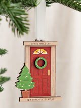 Next No Ordinary Gift Personalised Layered Wooden Front Door Christmas Decoration 7 x 9.5cm- Buy online at McGrocer