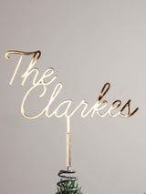 Next No Ordinary Gift Personalised Name Cut Out Metallic Mirror Christmas Tree Topper- Buy online at McGrocer
