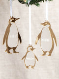 No Ordinary Gift Penguin Family Christmas decorations set, imported from the UK