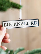 Next No Ordinary Gift Personalised Street Sign Christmas Hanging Decoration 10 x 2.5cm- Buy online at McGrocer