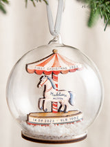 Next No Ordinary Gift Personalised Layered Carousel First Christmas Baby Details Bauble 10 x 10cm- Buy online at McGrocer