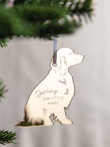 Next No Ordinary Gift Personalised Metallic Mirror Pet Silhouette Hanging Christmas Decoration- Buy online at McGrocer