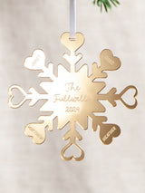 Next No Ordinary Gift Personalised Snowflake Family Christmas Decoration 9.5 x 9.5 cm- Buy online at McGrocer