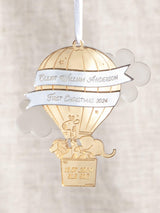 Next No Ordinary Gift Personalised Metallic Mirror Hot Air Balloon First Christmas Decoration- Buy online at McGrocer