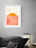 Framed Sunset Wall Art Print on Premium 210gsm Archival Paper