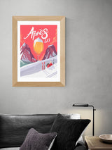 Next East End Prints Oak Apres Ski Framed Wall Art by Mark Harrison- Buy online at McGrocer