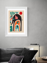 Next East End Prints White Three Elephants Framed Wall Art Print- Buy online at McGrocer