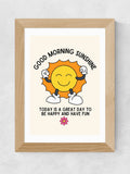 East End Prints Oak Good Morning Sunshine wall art print, UK version