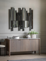 Next Gallery Home Silver Dalton Decorative Wall Mirror 115cm x 100cm- Buy online at McGrocer