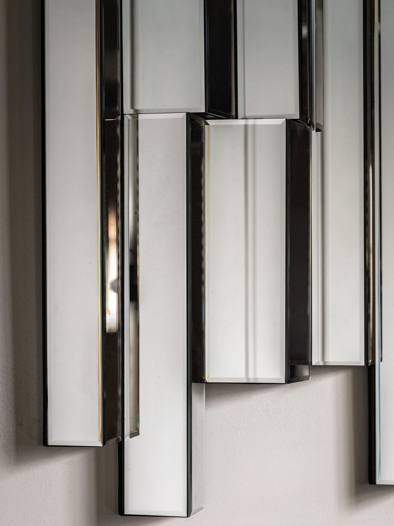 Gallery Home Silver Dalton decorative wall mirror 115cm x 100cm, UK version