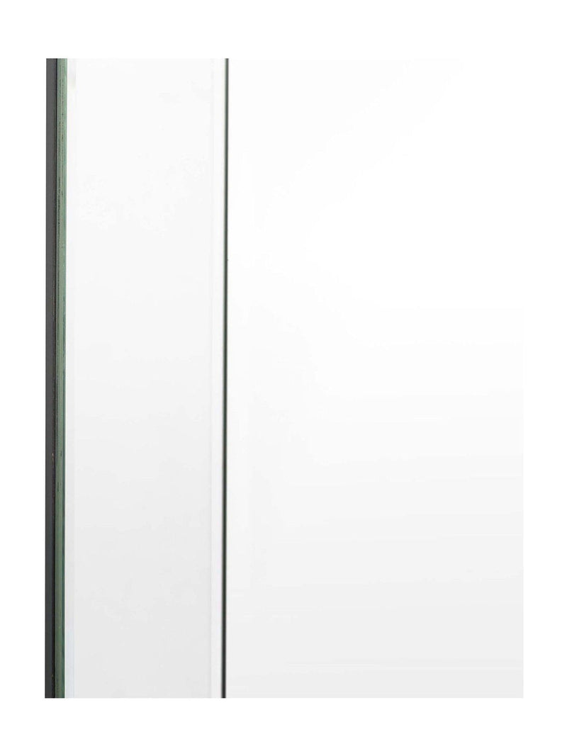 Gallery Home Silver Clear Bevelled Glass Risca Square Wall Mirror 90cm x 90cm, UK version