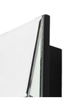 Gallery Home Silver Clear Bevelled Glass Risca Square Wall Mirror 90cm x 90cm, UK version
