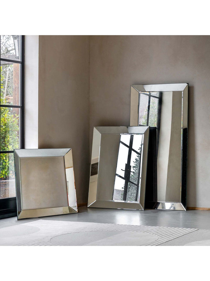 Gallery Home bevelled glass wall mirror 120cm x 90cm, UK version