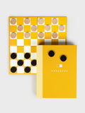 Suck UK checkers board game disguised as a book, imported from the UK