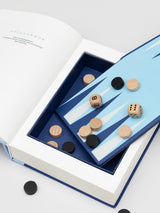Next Suck UK Blue Backgammon In A Book Board Game- Buy online at McGrocer