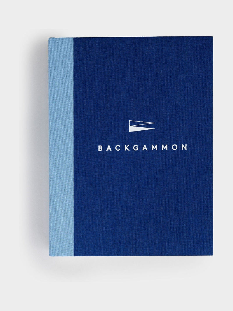 Suck UK blue backgammon book board game, imported from the UK