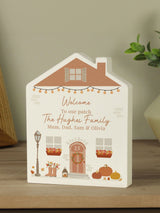 Next Personalised Wooden House Ornament by PMC- Buy online at McGrocer