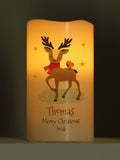 Personalised LED Christmas Candle by PMC