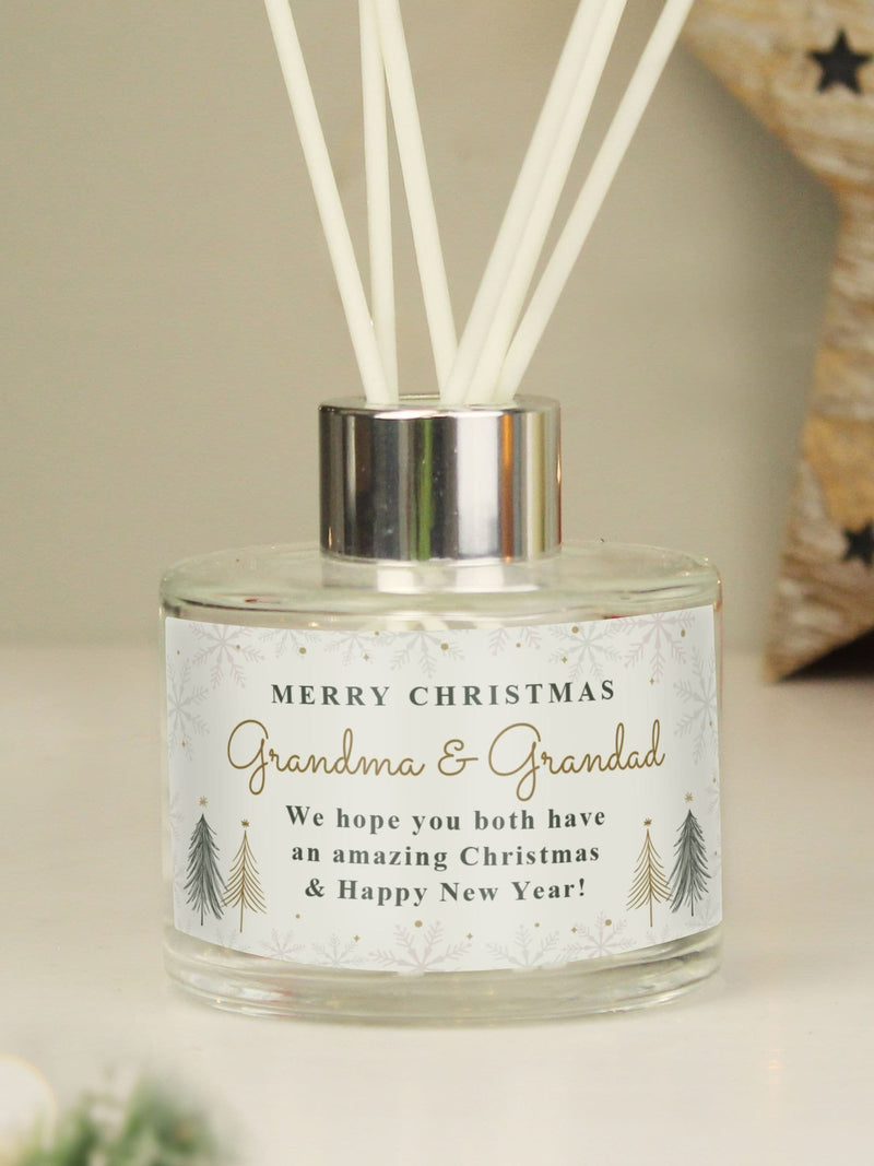 Personalised Christmas Reed Diffuser by PMC