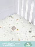 Silentnight White 100% Cotton Safe Nights fitted sheet (British brand)