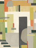 Ohpopsi wallpaper sample Sage and Amber Blocs A4 - British product