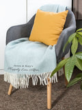 Jonnys Sister personalised wool throw, soft pure wool - British product