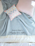 Jonnys Sister personalised wool throw, soft pure wool - British product