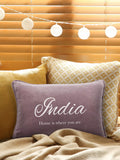 Jonny's Sister personalised velvet cushion 30x45cm, UK version