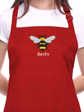 Jonnys Sister personalised embroidered apron one size, imported from the UK
