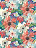 Ohpopsi wallpaper Indigo Floral Riot 10m - British product