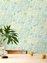 Next Ohpopsi Teal Flora Wallpaper 10m- Buy online at McGrocer