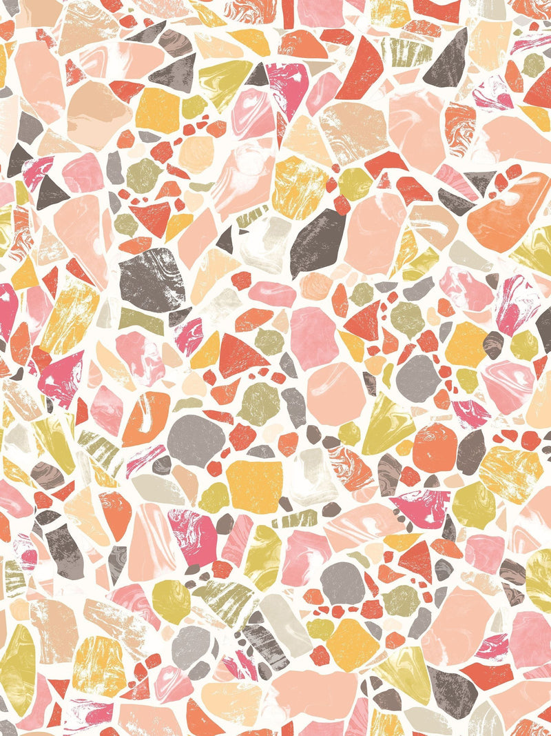 Ohpopsi Coral Crush Fragments wallpaper 10m, imported from the UK