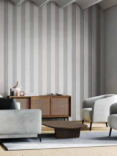 Next Ohpopsi Dove Bloc Stripe Wallpaper 10m- Buy online at McGrocer