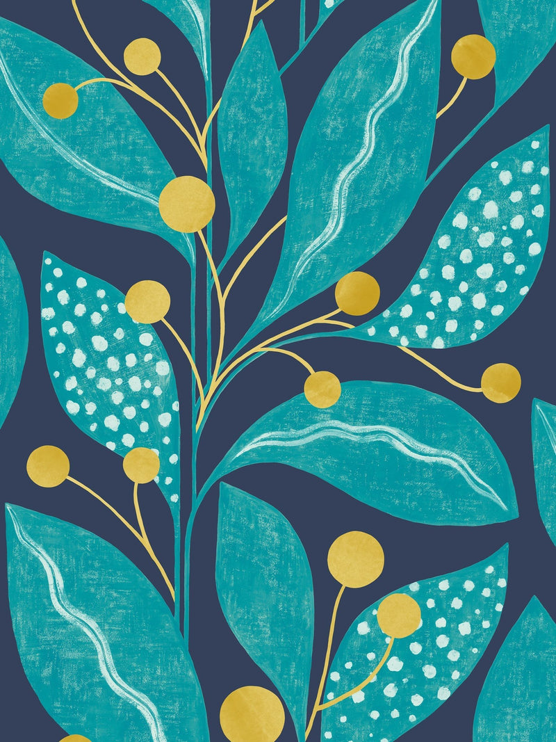 Ohpopsi Ink Azure Berry Dot 10M wallpaper, UK version
