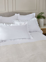 Next White 200 Thread Count Scallop Pillowcases - Set of 2- Buy online at McGrocer