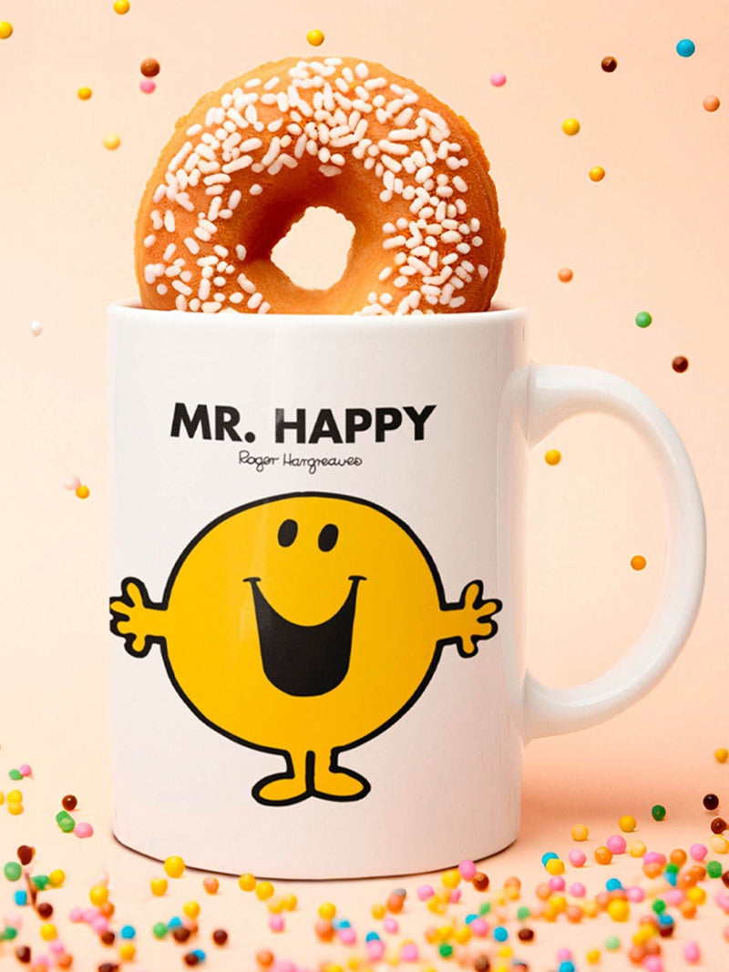 Star Editions Mr. Happy White mug (British brand)