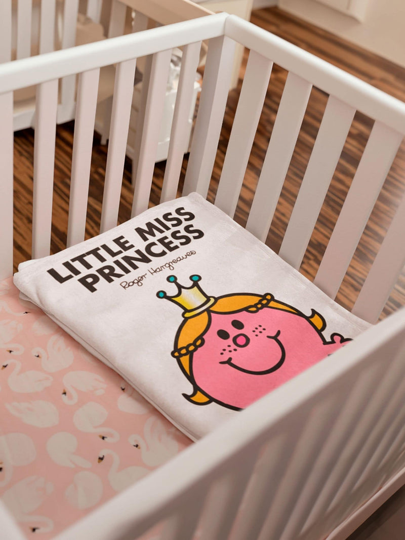 Star Editions Little Miss Princess white blanket - British product