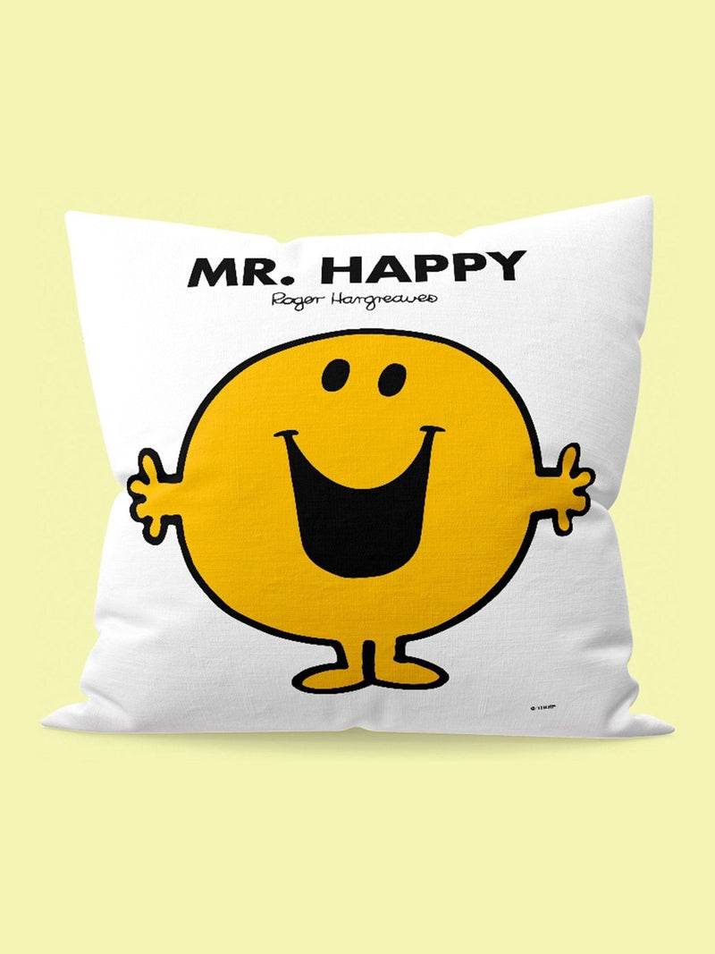 Star Editions Mr Happy cushion 40cm, UK version