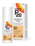 P20 SPF50+ suncream for sensitive face, UK version