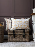 Voyage Maison Stone Elai floral ruche cushion 40x60cm (British brand)