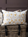 Voyage Maison Stone Elai floral ruche cushion 40x60cm (British brand)